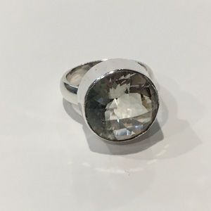 Green amethyst ring